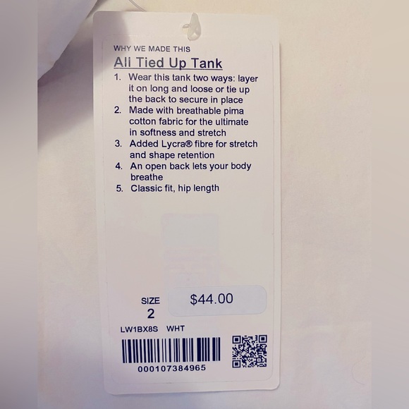 Lululemon All Tied Up Tank - Picture 2 of 4